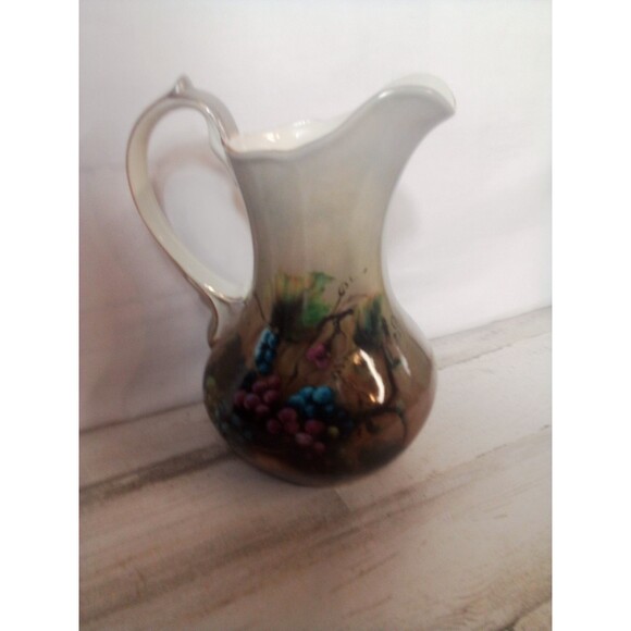 Vineyard Blessings By Lisa White Arts Uniq  Inc China Pitcher - Picture 3 of 16
